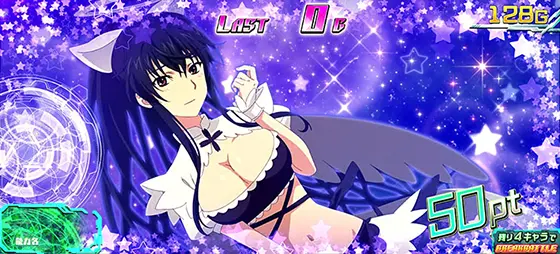 スマスロ とある魔術の禁書目録のとあるガールズコレクション中のキャラカード画面