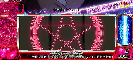 スマスロ とある魔術の禁書目録の赤い魔法陣が出現した画面