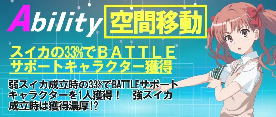 スマスロ とある魔術の禁書目録の異能キャラクター「白井黒子」