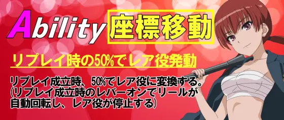 スマスロ とある魔術の禁書目録のAT中専用異能キャラクター「結標 淡希」