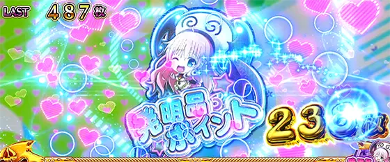 L ToLOVEるダークネスの発明品ポイント獲得時の画面
