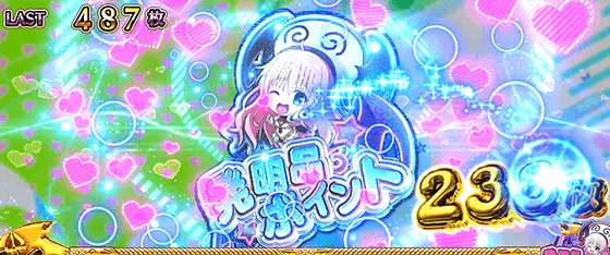 L ToLOVEるダークネスの発明品ポイント獲得時の画面