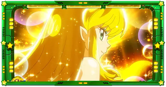 Lうる星やつらの金ラム変身成功画面