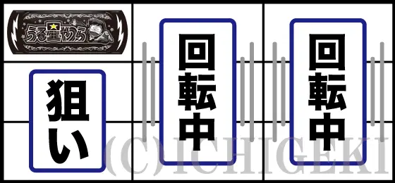 Lうる星やつらの左リールにBAR狙い手順