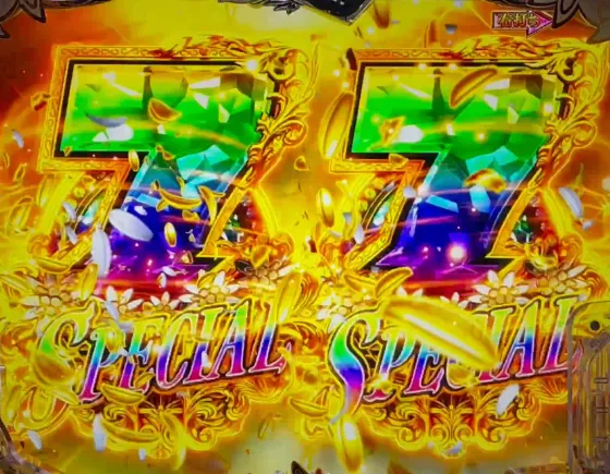 P愛の不時着の虹7テンパイ煽り予告の画像