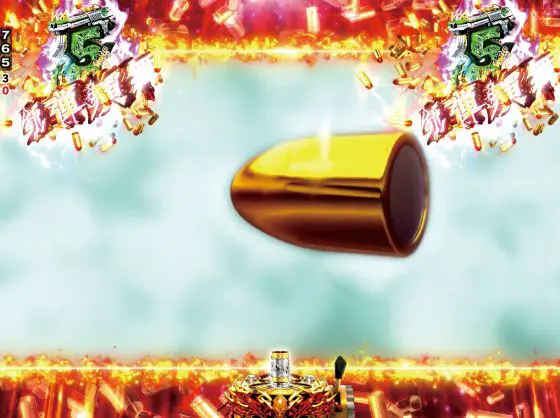 パチンコPブラックラグーン4 EXTRA BULLET 129ver.の銃弾演舞図柄強化画像