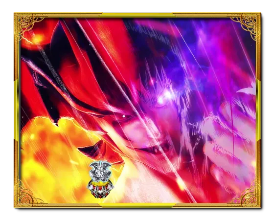 PデビルマンTHE FINALのデビルマン変身演出の画像