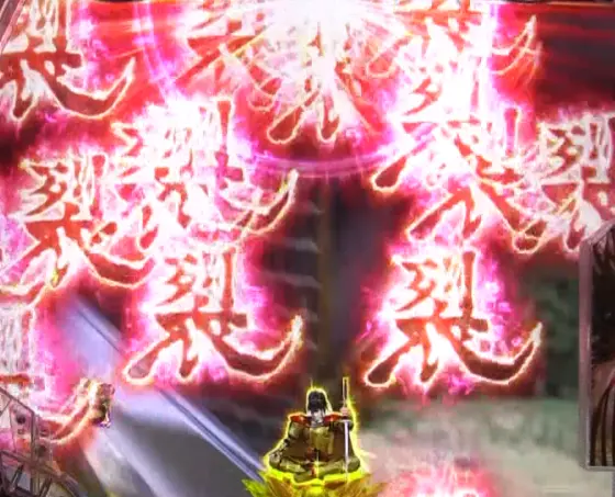 パチンコP花の慶次～裂 蓮極129ver.の「裂」チャンスアップ(赤大)画像