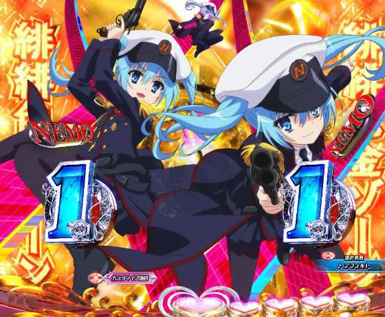 パチンコP緋弾のアリア～緋緋神降臨～88Ver.の緋緋色金ゾーン中画像