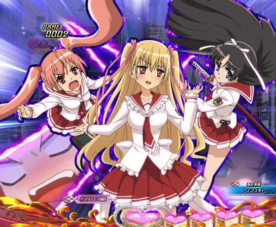 パチンコP緋弾のアリア～緋緋神降臨～88Ver.の理子駆け寄り予告画像