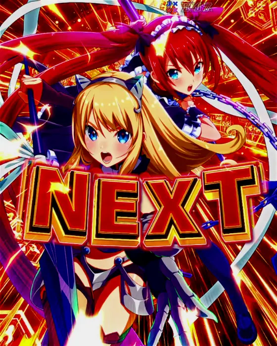 パチンコPクイーンズブレイド4 ナナエルver.のQB擬似連予告画像