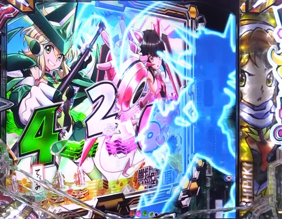 パチンコPフィーバー戦姫絶唱シンフォギア4 199ver.のXVロゴシルエット先読み予告