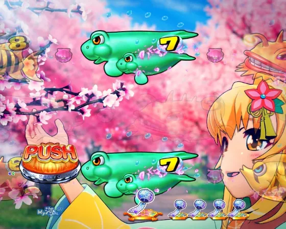 P海物語 極JAPANの花風リーチの画像
