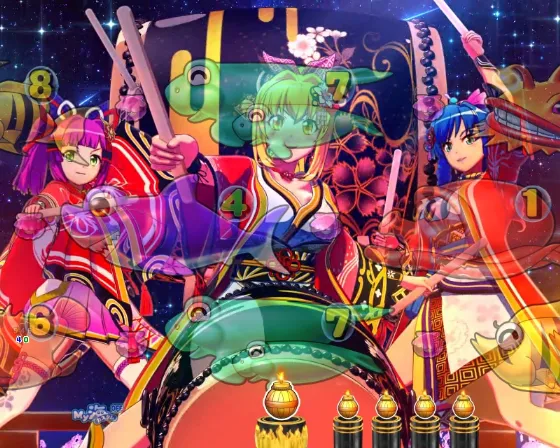 P海物語 極JAPANの神輿ステップアップ予告の画像