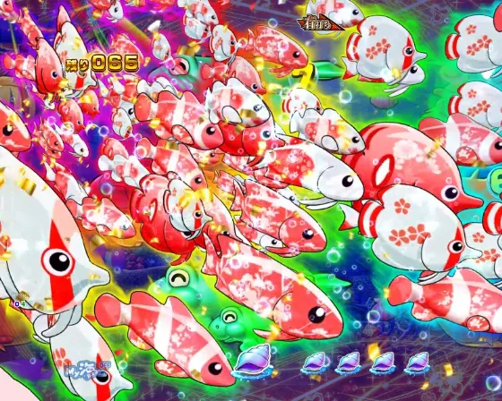 パチンコP海物語 極JAPANのJAPAN魚群の画像