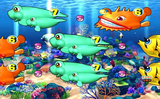 PA海物語3R3のチャンス目泡前兆予告の画像