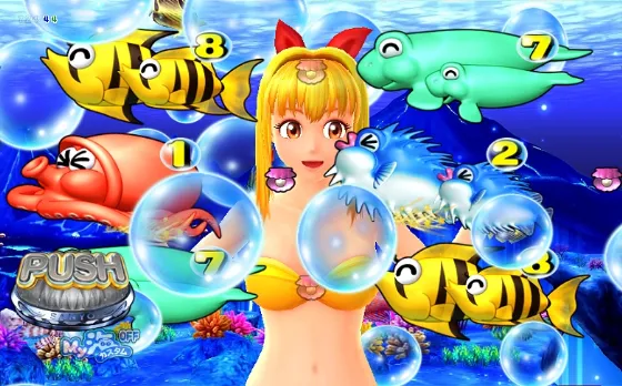 PA海物語3R3のマリンちゃんリーチの画像