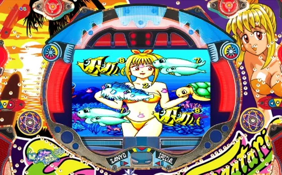 PA海物語3R3のマリンちゃんリーチの画像