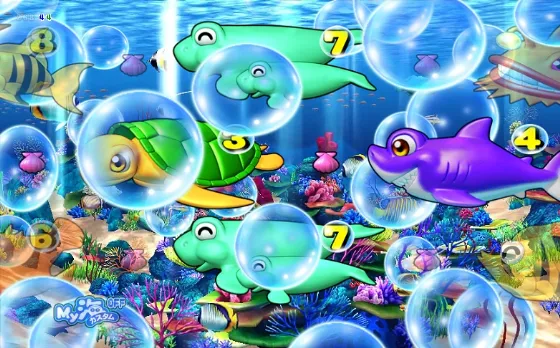 PA海物語3R3の泡予告海モードの画像
