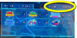 パチスロ1000ちゃんのゲーム数表示場所