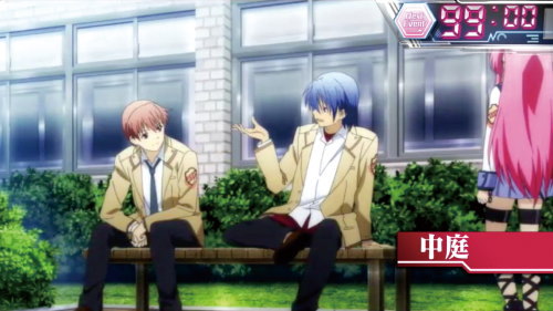 パチスロAngel Beats!の中庭ステージ