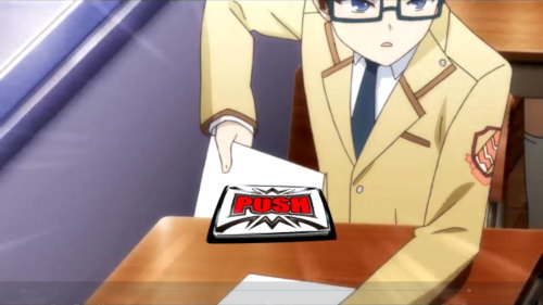 パチスロAngel Beats!のプッシュボタン