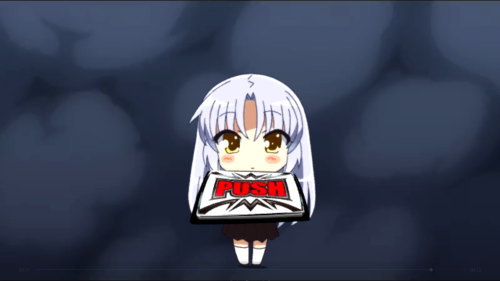 パチスロAngel Beats!のプッシュボタン