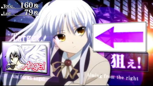 パチスロAngel Beats!のカットイン発生時の画像