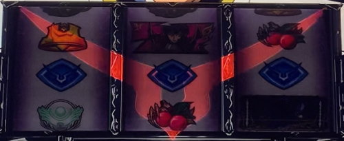 パチスロコードギアス反逆のルルーシュ3のリールギアスエフェクト(赤)