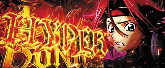 パチスロコードギアス 反逆のルルーシュ3 C.C.&Kallen ver.のハイパービッグボーナス入賞画面
