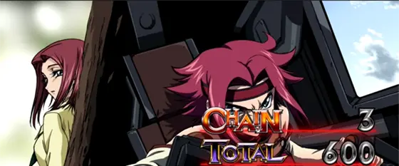 パチスロコードギアス 反逆のルルーシュ3 C.C.&Kallen ver.のAT終了画面(偶数示唆)
