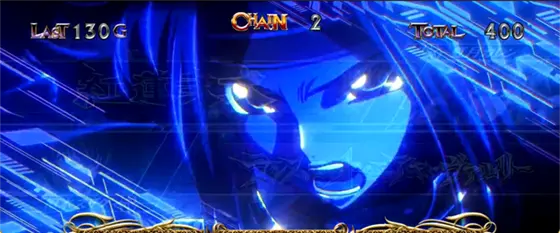 パチスロコードギアス 反逆のルルーシュ3 C.C.&Kallen ver.のギアスエフェクト発生画面