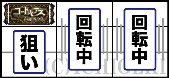 パチスロコードギアス 反逆のルルーシュ3 C.C.&Kallen ver.の通常時の打ち方手順(左リールにBAR狙い)
