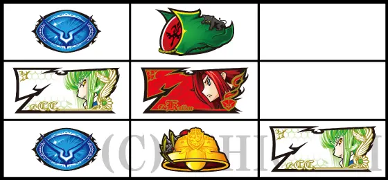 パチスロコードギアス 反逆のルルーシュ3 C.C.&Kallen ver.の通常時のボーナス察知手順(左リールに白7狙い)