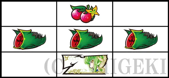 パチスロコードギアス 反逆のルルーシュ3 C.C.&Kallen ver.のチャンス目の停止型