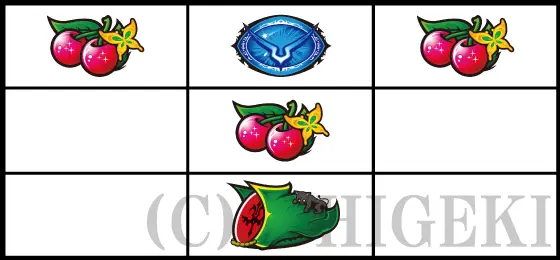 パチスロコードギアス 反逆のルルーシュ3 C.C.&Kallen ver.のチャンス目の停止型