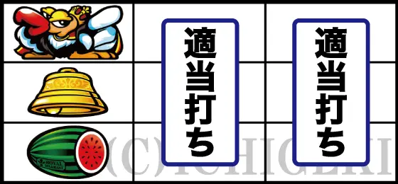 クランキークレスト上段コンドル停止時の打ち方画像