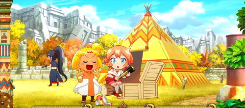 もっと！クレアの秘宝伝 女神の歌声と太陽の子供達の秋ステージの画面