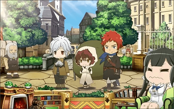 パチスロ ダンジョンに出会いを求めるのは間違っているだろうか２のヘスティア「伸びをするアクション」