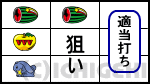 ドリームクルーン2の上段スイカ停止時