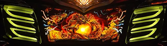ドラゴンハナハナ～閃光～[25パイ]のフェザーランプ 黄