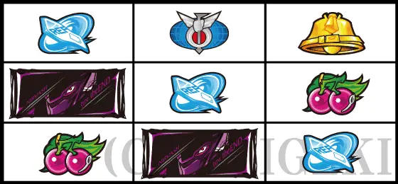 パチスロ交響詩篇エウレカセブン HI-EVOLUTION ZERO TYPE-ARTのリーチ目4
