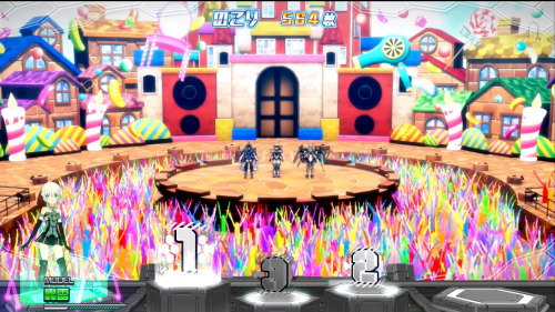 パチスロ フレームアームズ・ガールの「FAガールLIVE SHOW」移行画面