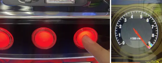 パチスロ ファイヤードリフトのミッション中第3停止ネジり