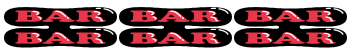 ファンキージャグラー２のBAR揃い(リーチ目)