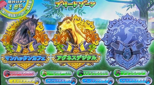 G1優駿倶楽部3のブリードゾーン1