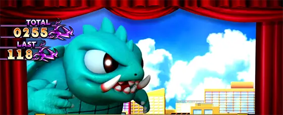 パチスロ ガメラ2のカーテン演出