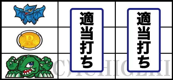 パチスロ ガメラ2のガメラ下段停止時の打ち方手順