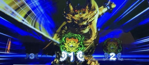 スロット牙狼黄金騎士の絶頂ホラーバトル中