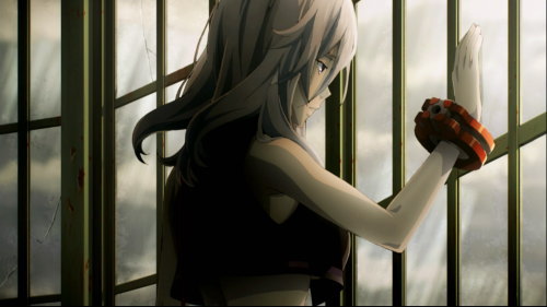 パチスロ ゴッドイーター ジ・アニメーションのAT終了画面「偶数設定示唆」